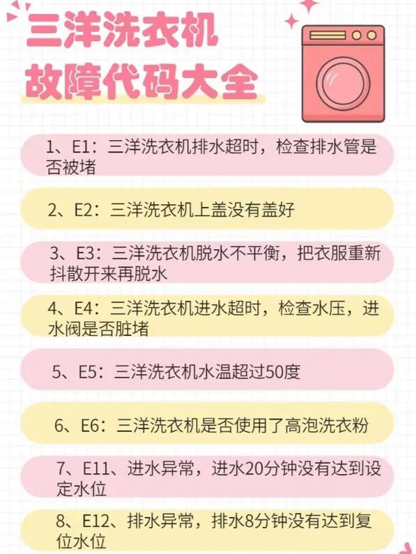 三洋帝度滾筒洗衣機出現(xiàn)er2故障碼該如何解決？